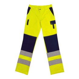 Customized fluorescent yellow trousers and slanted pants Customized reflective strip contrasting color industrial slanted pants Slanted pants specialty store H254 Customized fluorescent yellow trousers and slanted pants Customized reflective strip contrasting color industrial slanted pants Slanted pants specialty store H254